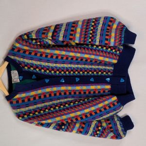 Annie Hall multicolored wool cardigan